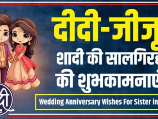 Wedding Anniversary Wishes For Sister in Hindi